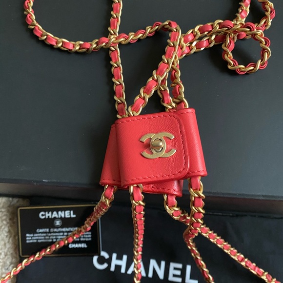 SOLD‼️Chanel Lambskin Red Side Packs 🔥 - Picture 5 of 8